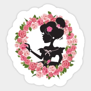 Touch of a Rose Sticker